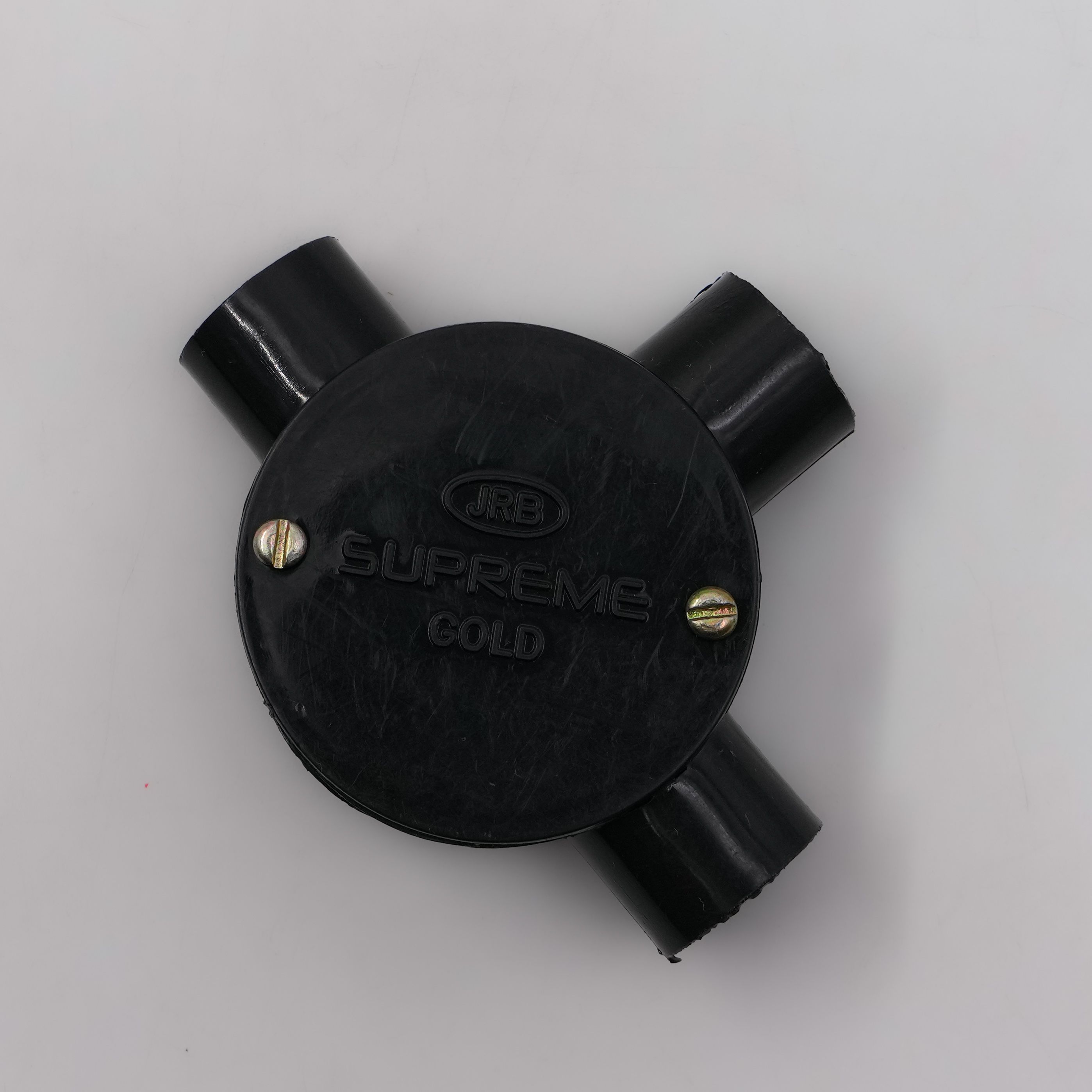 JRB Suppreme - 19Mm Conduit Junction Box 3 Way (Black)